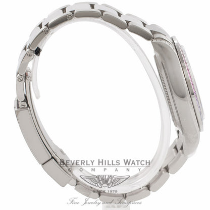 Rolex Daytona Rainbow 40MM 18k White Gold Diamond Case Sapphires Dial 116599 - Beverly Hills Watch Company Watch Store