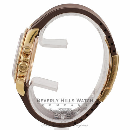 Rubber B Brown Rubber Strap for Rolex Yellow Gold Daytona M101-BR