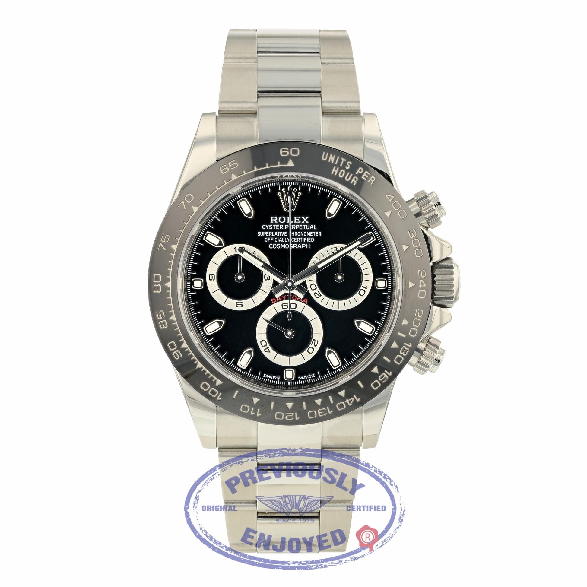 Rolex Daytona Ceramic and Stainless Steel Black Dial 116500LN C79221 - Beverly Hills Watch