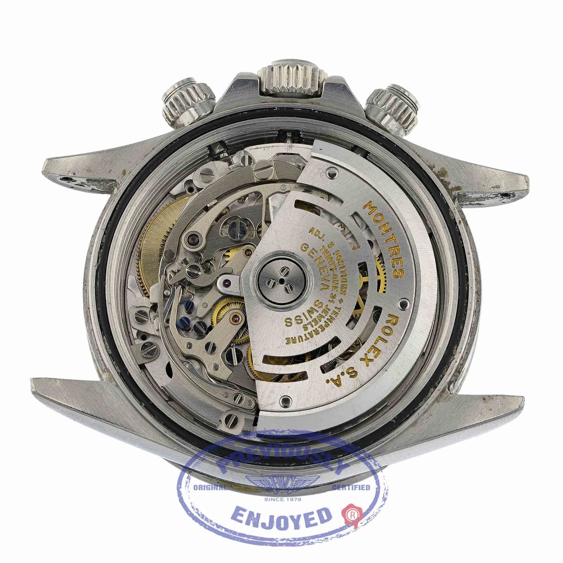 Rolex Daytona Zenith Black Dial Inverted Six Stainless Steel 16520 ZT9L0A