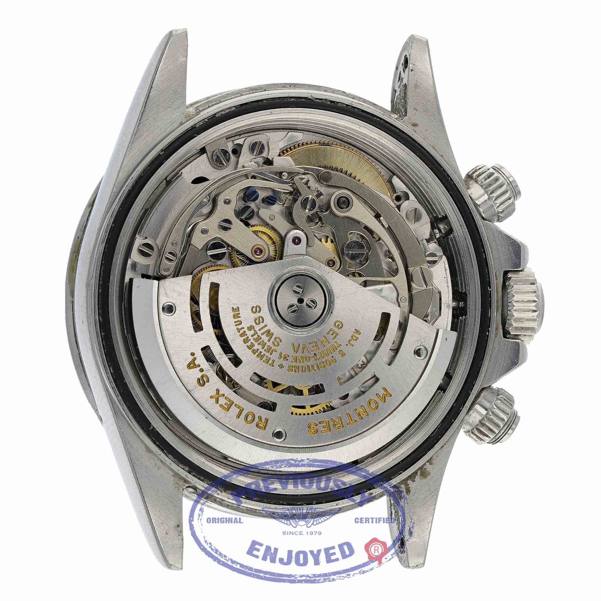 Rolex Daytona Zenith Black Dial Inverted Six Stainless Steel 16520 ZT9L0A