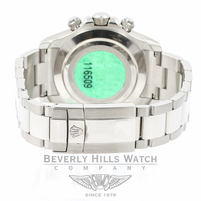 Rolex Daytona White Gold Pave Diamond Enamel Arabic Watch 116505 Beverly Hills Watch Company Watches