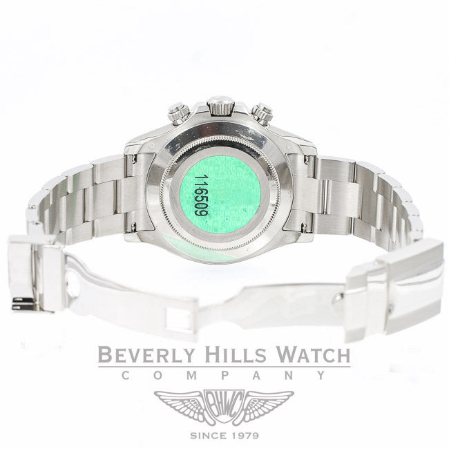 Rolex Daytona White Gold Pave Diamond Enamel Arabic Watch 116505 Beverly Hills Watch Company Watches