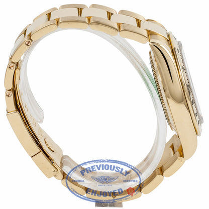 Rolex Daytona Yellow Gold Oyster Bracelet Mother of Pearl Diamond Dial 40mm Automatic Chronograph Watch 116528 Beverly Hills Watch Company Watch Store