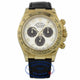 Rolex Daytona 40mm Yellow Gold Blue Dial Alligator Strap Watch 116518 HEP73Z