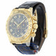 Rolex Daytona 40mm Yellow Gold Blue Dial Alligator Strap Watch 116518 HEP73Z