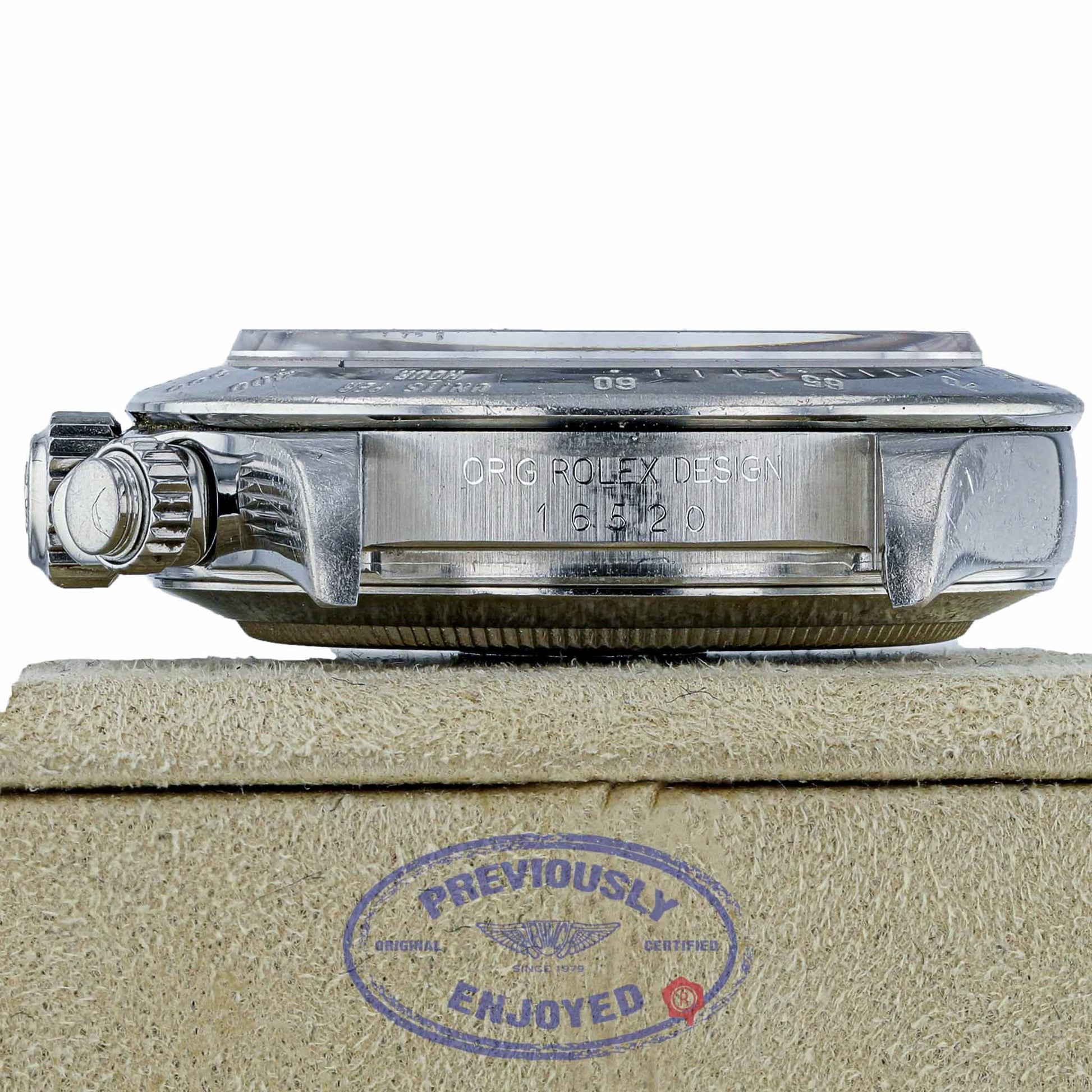 Rolex Daytona Zenith Black Dial Inverted Six Stainless Steel 16520 ZT9L0A