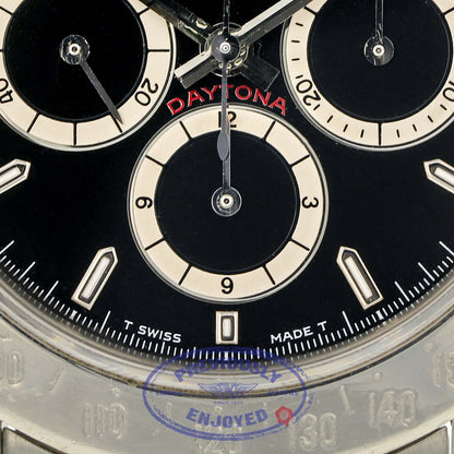 Rolex Daytona Zenith Black Dial Inverted Six Stainless Steel 16520 ZT9L0A