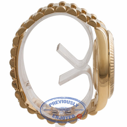 Rolex Day-Date II President 41MM 18K Yellow Gold Fluted Bezel Champagne Dial 218238 ZVPPNZ - Beverly Hills Watch Company Watch Store