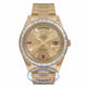 Rolex Day-Date II President 41MM Yellow Gold Diamond Bezel Champagne Dial 218398 WLHMAL - Beverly hills Watch Store