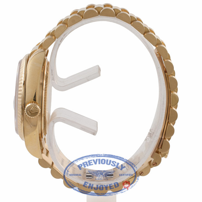 Rolex Day-Date President 18k Yellow Gold 36MM Black Dial Roman Markings 18038 13Z24R - Beverly Hills Watch Company Watch Store