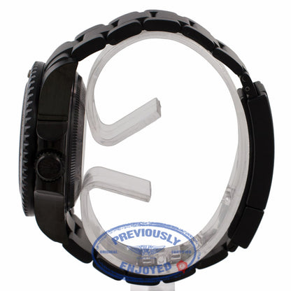 Rolex DeepSea Sea-Dweller 44mm DLC Coated Stainless Steel Oyster Bracelet Black Dial Ceramic Black Bezel Dive Watch 116660 PE5D9X - Beverly Hills Watch Company Watch Store