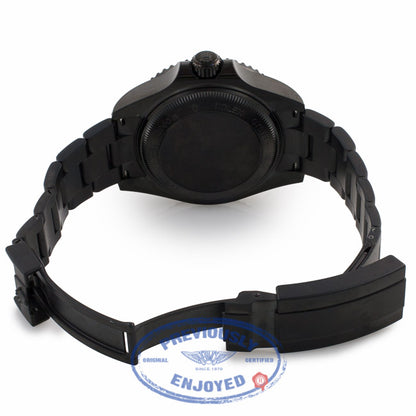 Rolex DeepSea Sea-Dweller 44mm DLC Coated Stainless Steel Oyster Bracelet Black Dial Ceramic Black Bezel Dive Watch 116660 PE5D9X - Beverly Hills Watch Company Watch Store