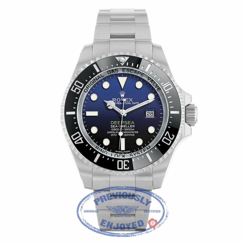 Rolex DeepSea Sea James Cameron 44MM Stainless Steel Blue Dial Uni-directional Ceramic Bezel 116660 WZ0Q0K - Beverly Hills Watch Company