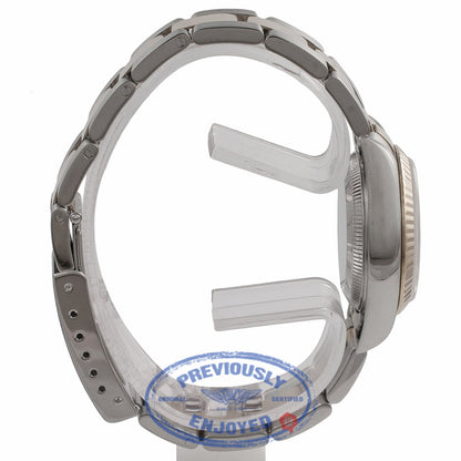 Rolex Datejust 26MM 18k Yellow Gold Stainless Steel Fluted Bezel Blue Dial 79173 YJXZ6E - Beverly Hills Watch Company Watch Store