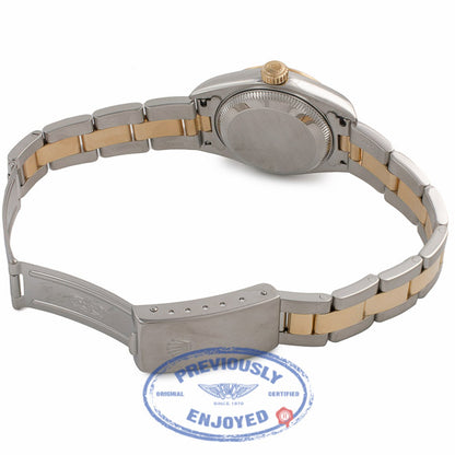 Rolex Datejust 26MM 18k Yellow Gold Stainless Steel Fluted Bezel Blue Dial 79173 YJXZ6E - Beverly Hills Watch Company Watch Store