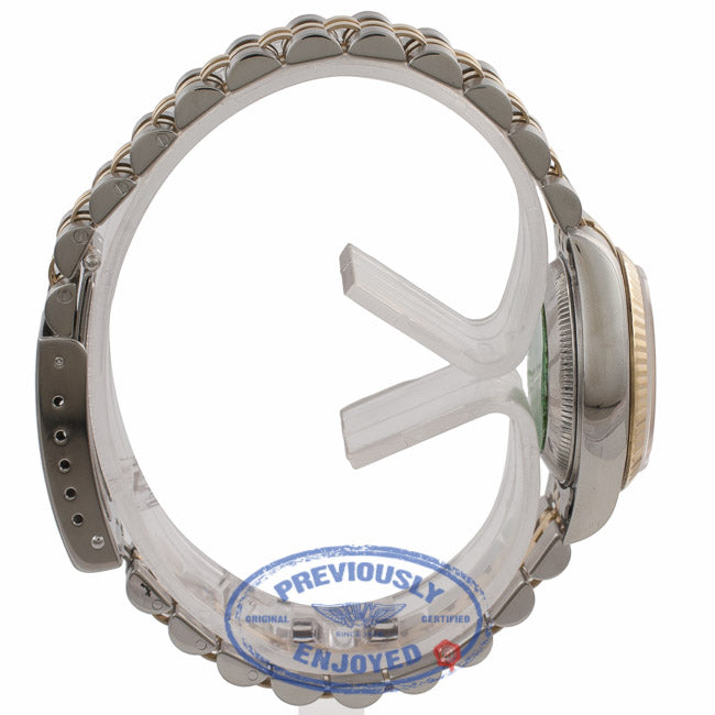 Rolex 26mm Datejust 18k Yellow Gold Stainless Steel Rodium Roman Numeral Index Markers Dial 69173 298RRZ- Beverlyhills Watch Company Watch Store