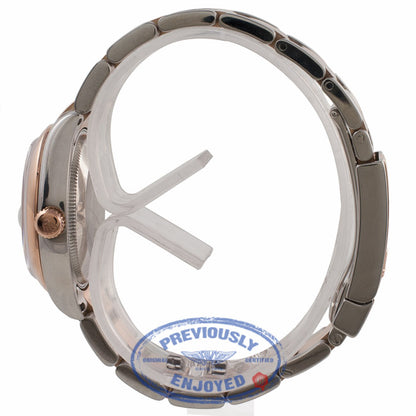 Rolex DateJust 31mm Rose Gold and Stainless Steel Silver Dial 178241 E7THLL - Beverly Hills Watch Company Watch Store