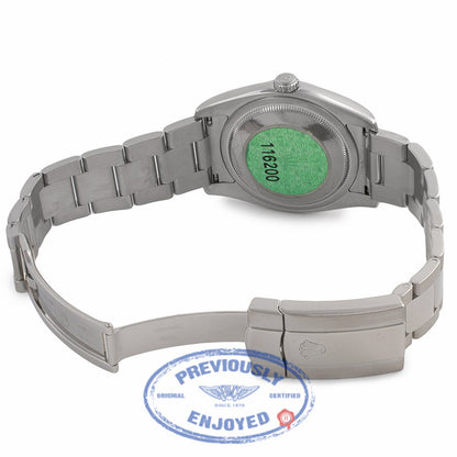 Rolex Datejust 36MM Stainless Steel Black Dial 116200 P3CU77 - Beverly Hills Watch Company Watch Store