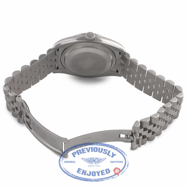 Rolex Datejust 36MM Stainless Steel Domed Bezel Black Dial 116200 L7H9H6 - Beverly Hills Watch Company Watch Store