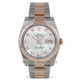 Rolex Datejust 36mm Stainless Steel and Rose Gold Jubilee Bracelet White Mother of Pearl Diamond Dial Fluted Bezel 116231 - JV9PA7 - Beverly Hills Watch Company Watch Store