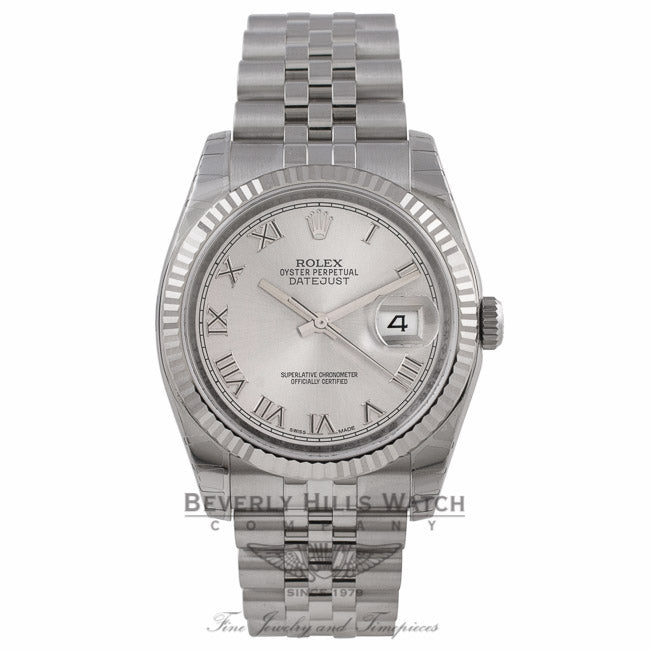 Rolex Datejust 36MM Silver Roman Dial Bracelet 116234 EFC0YH