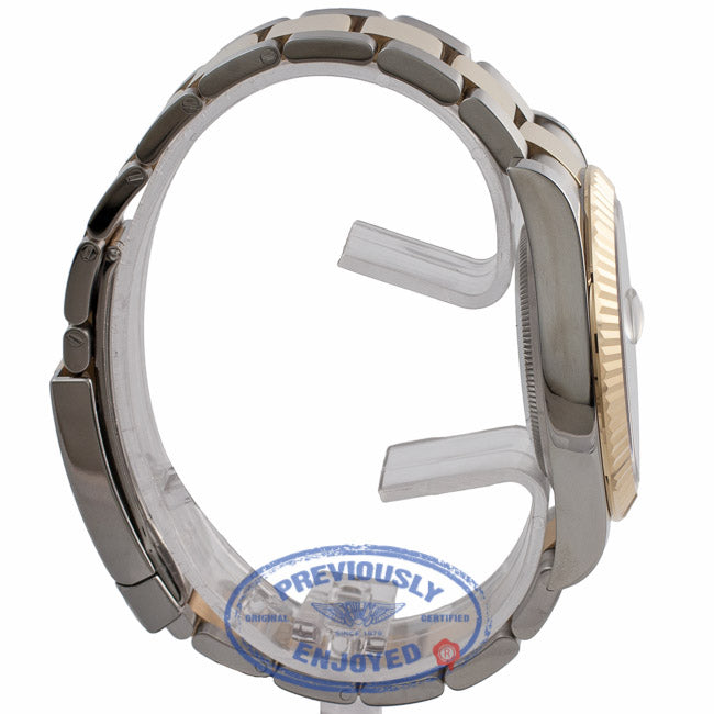 Rolex Datejust II 41mm Stainless Steel and Yellow Gold Black Dial Gold Roman Numerals 116333 DY9X9M - Beverly Hills Watch Store