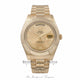 Rolex Day-Date President Bracelet 18K Yellow Gold Fluted Bezel Champagne Diamond Dial 118238 - Beverly Hills Watch Company Watch Store