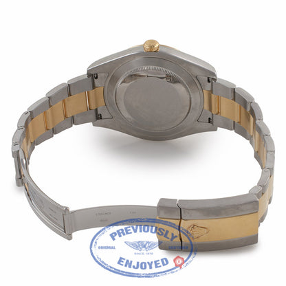 Rolex Datejust II 41mm Stainless Steel and Yellow Gold Ivory Index Dial 116333 2Y5F9H - Beverly Hills Watch Company Watch Store