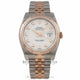 Rolex Datejust 36mm Rose Gold Stainless Steel Fluted Bezel White Dial 116231 X2BIXS - Beverly Hills Watch Company Watch Store
