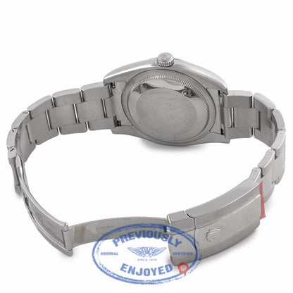 Rolex Datejust Stainless Steel 36mm Domed Bezel Silver Stick Dial116200 - TZEVA5 - Beverly Hills Watch Company Watch Store