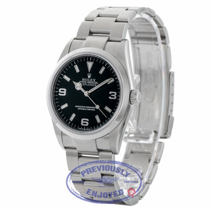 Rolex Explorer 36mm Black Dial Stainless Steel 114270 AU21U1 - Beverly Hills Watch Company