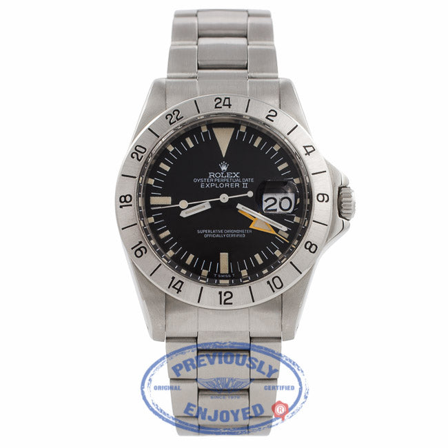 Rolex Explorer II Orange Hand 38MM 1655/0 AMX3UY - Beverly Hills Watch Company Watch Store