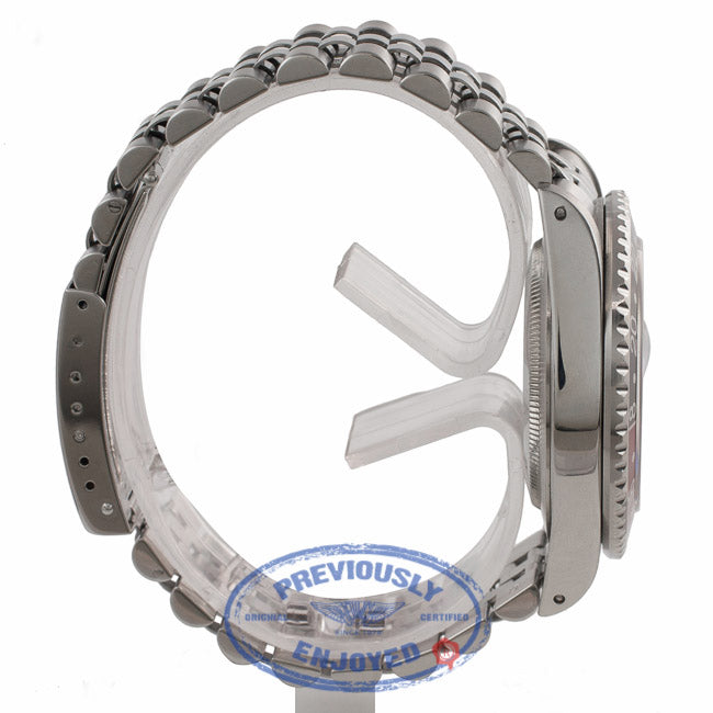 Rolex GMT- Master II 40MM Stainless Steel Black Dial Red & Black Bezel 16760 2DVV7J - Beverly Hills Watch Company Watch Store