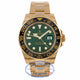Rolex GMT Master II 18K Yellow Gold Green Dial Black Ceramic Bezel 116718 P9HQ58 - Beverly Hills Watch Company Watch Store