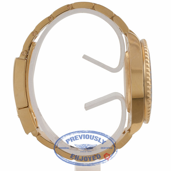 Rolex GMT Master II 18K Yellow Gold Green Dial Black Ceramic Bezel 116718 P9HQ58 - Beverly Hills Watch Company Watch Store