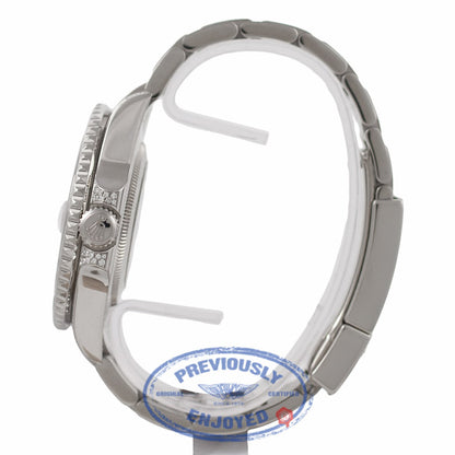 Rolex GMT MASTER II 40mm 18K White Gold Diamond Case Black Dial Diamond Sapphires Bezel Watch 116759SANR - Beverly Hills Watch Company Watch Store