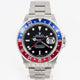 Rolex GMT MASTER II 16710 Stainless Steel Oyster Bracelet Black Dial Blue and Red Pepsi Bezel Automatic Watch Beverly Hills Watch Company Rolex Watch Store