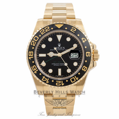 Rolex GMT Master II 18k Yellow Gold Oyster Perpetual 116718 YC0QT8 - Beverly Hills Watch Company