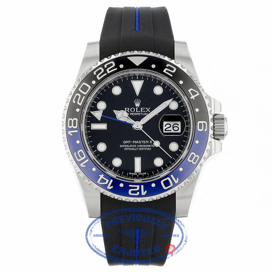 Rolex GMT Master II Bruiser Black/ Blue Ceramic Bezel Stainless Steel 116710 Z030UR - Beverly Hills Watch Company