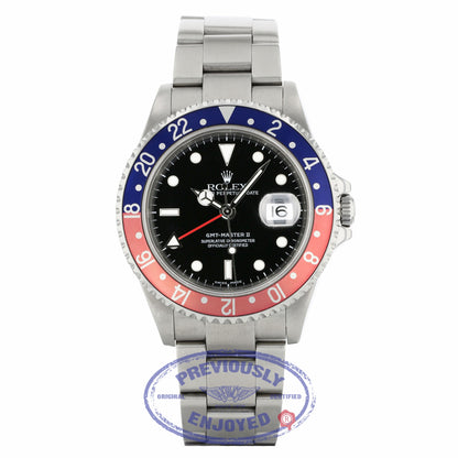 Rolex GMT Master II Stainless Steel "PEPSI" 16710 EKPVAF - Beverly Hills Watch Company