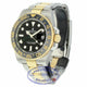 Rolex GMT MASTER II Stainless Steel and Yellow Gold Oyster Bracelet Black Dial Ceramic Bezel 116713LN 0XR75J - Beverly Hills Watch Company