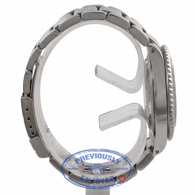 Rolex GMT Master Black/ Red "Coke" Bezel Stainless Steel 16710 X4NXEH - Beverly Hills Watch Company Watch Store