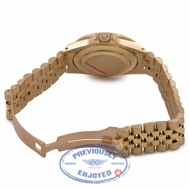 Rolex GMT Master II 40MM 18k Yellow Gold Black Dial Jubilee Bracelet 16718 WW8LVA - Beverly Hills Watch Company Watch Store
