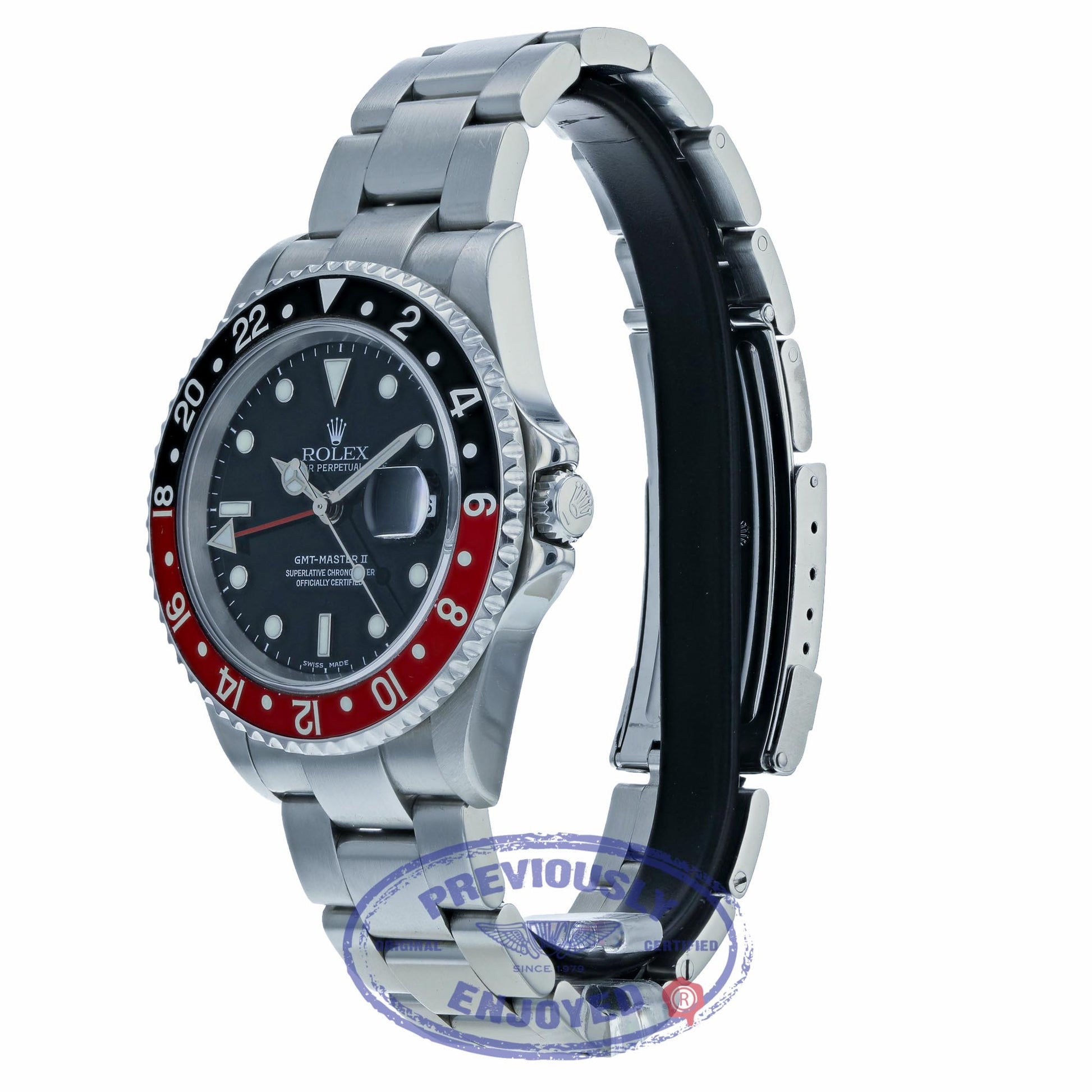 Rolex GMT Master II Stainless Steel "COKE" 16710 50PC4J - Beverly Hills Watch Company