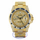 Rolex GMT Master II 18K Yellow Gold Black Dial Factory Baguette Diamond Bezel and Sapphire 116758SA PAVE VMAY1N - Beverly Hills Watch Company