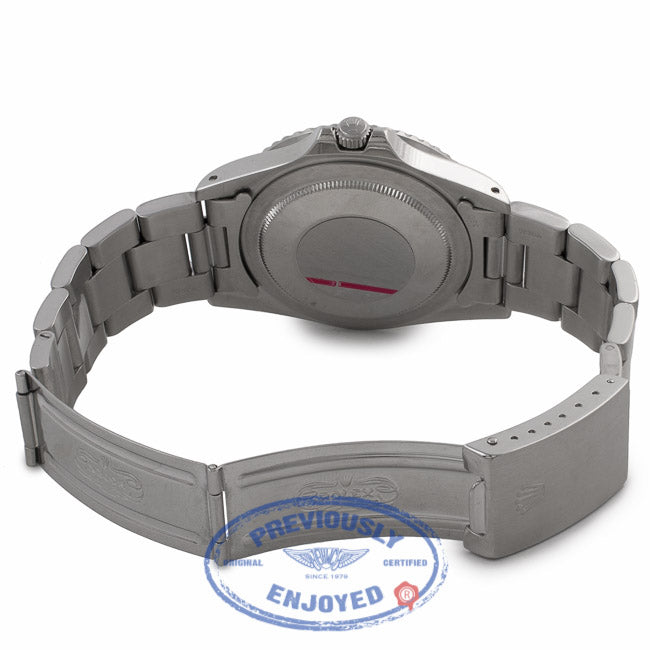 Rolex GMT Master 40MM Stainless Steel Blue/Red Bezel (Pepsi Bezel) Black Dial 16750 898DY5 - Beverly Hills Watch Company Watch Store