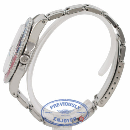 Rolex GMT MASTER Stainless Steel Blue and Red 'Pepsi' Bezel Vintage Watch 1675 E4U51D - Beverly Hills Watch Company Watch Store