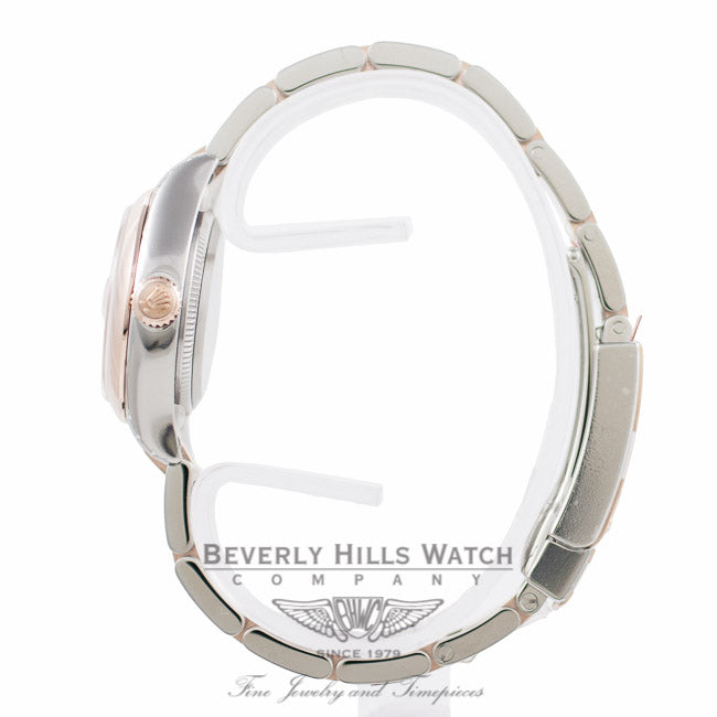 Rolex Ladies Datejust 26MM Stainless Steel Rose Gold Pink Dial 179161 - Beverly Hills Watch Company Watch Store
