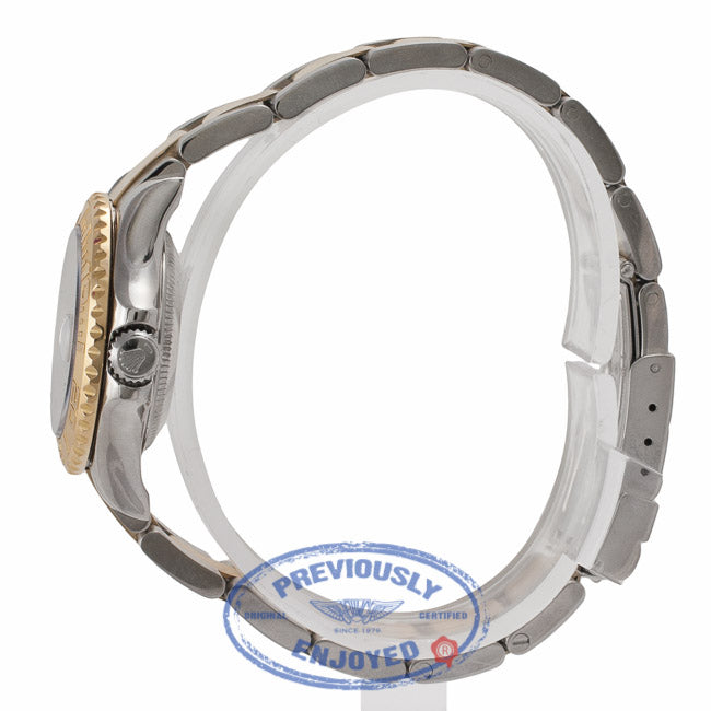 Yachtmaster Ladies 18k Yellow Gold Stainless Steel Rhodium Grey Dial on Bracelet 169623 9U412C - Beverly Hills Watch Company Watch Store